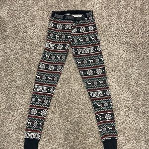 christmas pajama leggings from VS PINK